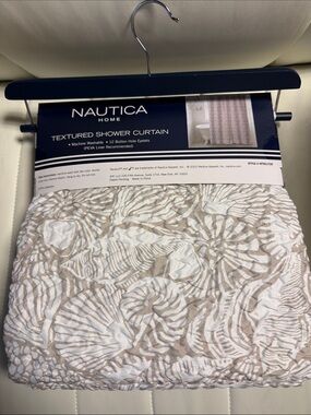 Nautica Home Textured Shower Curtain NWT